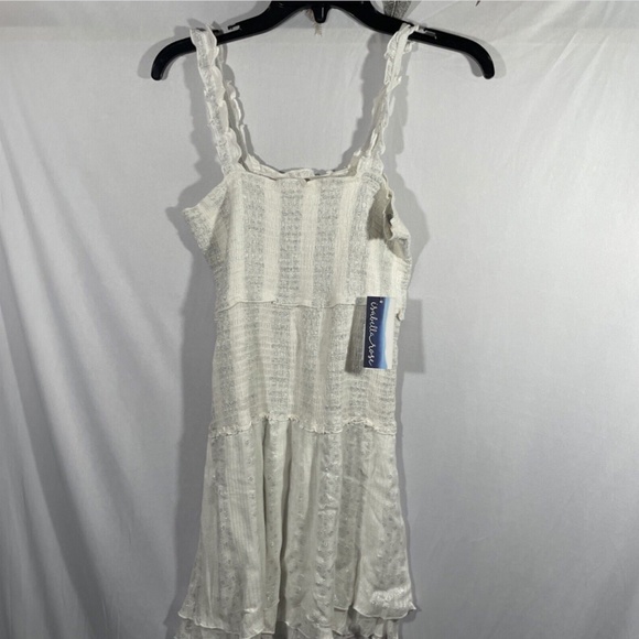 NWT‎ Isabella Rose [ Large ] Villa Smocked Cover-Up Dress in White/Silver - Picture 6 of 12